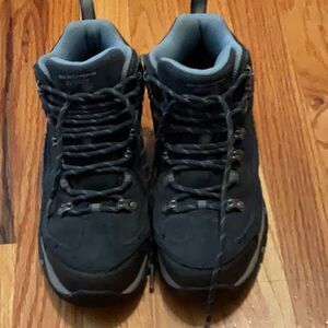Skechers navy blue waterproof hiking Boots Lace-Up Design sz 5